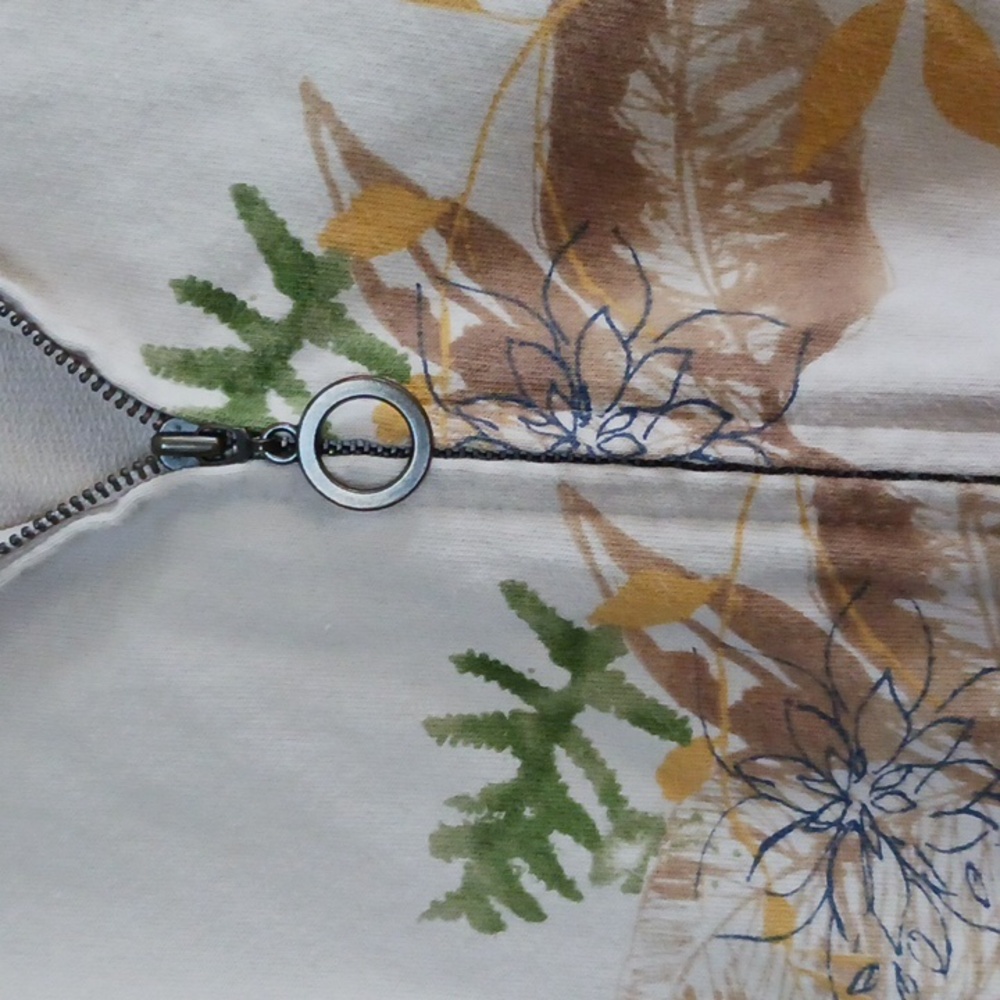 Kate Hill Cotton Zip Up Hoodie Sweatshirt Size PM - Picture 3 of 15